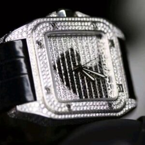 Cartier Santos 100 XL Iced Out