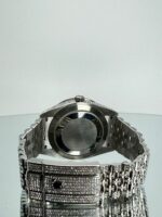 Rolex Datejust 41 Ref. 126300 – Iced Out Rainbow Lünette von Hinten