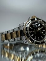 Rolex GMT-Master II 116713LN mit Onyx und Diamanten von Seite